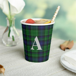 Clan Abercrombie Kariert Mit Monogramm Pappbecher