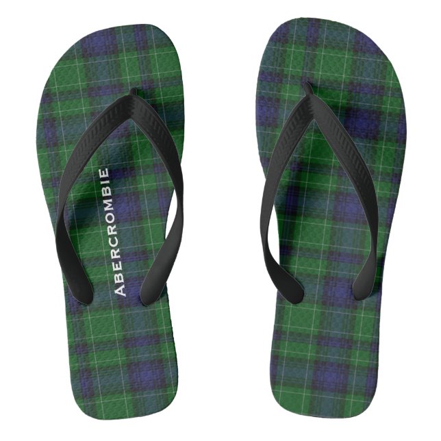 Clan Abercrombie Karierte Personalisierte Flip Flo Flip Flops (Fußbett)