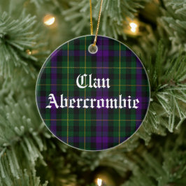 Clan Abercrombie Tartan individuell anpassbar Keramik Ornament