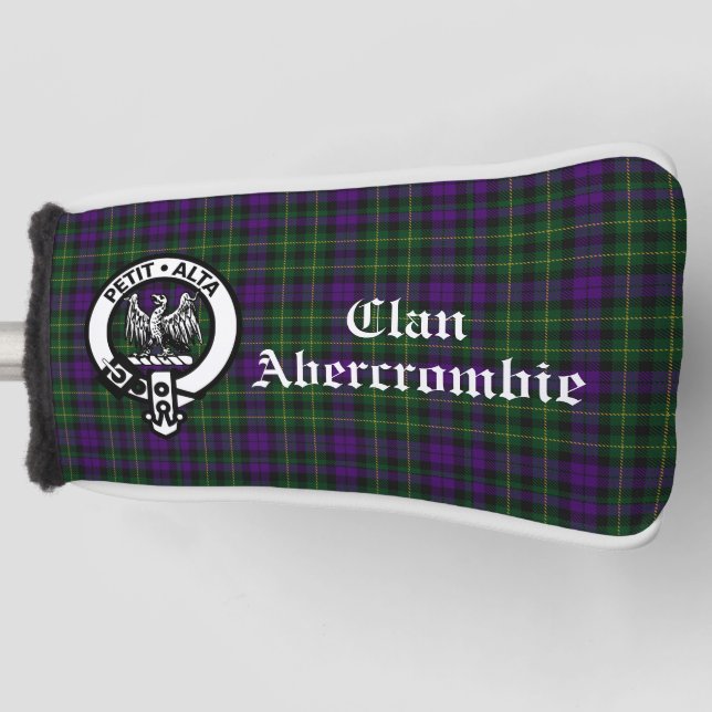 Clan Abercrombie Tartan & Wappen Golf Headcover (Vorderseite)
