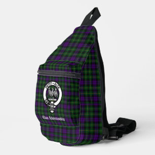 Clan Abercrombie Wappen Abzeichen & Tartan Crossbody Bag