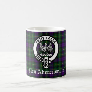 Clan Abercrombie Wappen Abzeichen & Tartan Kaffeetasse