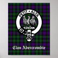 Clan Abercrombie Wappen Abzeichen & Tartan