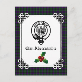 Clan Abercrombie Wappen Abzeichen & Tartan Postkarte