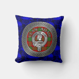 Clan Adair Wappen & Tartan Knot Kissen