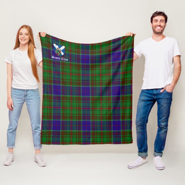 Clan Adam Hunting Tartan Kariert Fleecedecke (Beispiel)