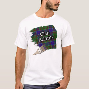 Clan Adams Scottish Tartan Paint Shirt