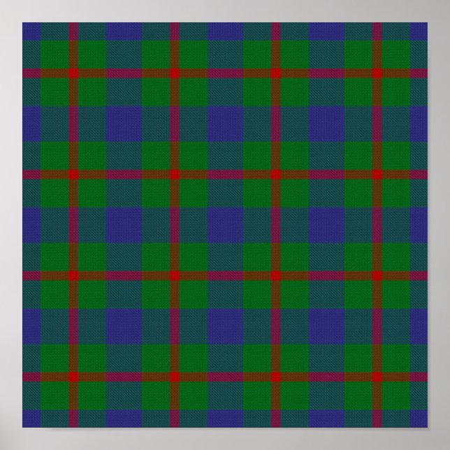 Clan Agnew Tartan - Digitaler Download Poster (Vorne)