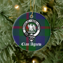 Clan Agnew Wappen Abzeichen und Tartan