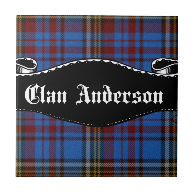 Clan Anderson Banner Fliese (Vorderseite)