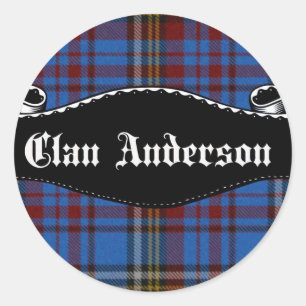 Clan Anderson Banner Runder Aufkleber