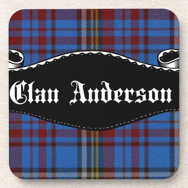 Clan Anderson Banner Untersetzer (Vorderseite)