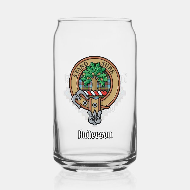 Clan Anderson Crest sur Tartan (Recto)