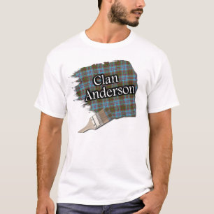 Clan-Anderson schottisches Tartan-Farben-Shirt T-Shirt