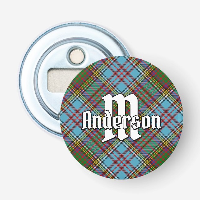 Clan Anderson Tartan Bottle Opener Flaschenöffner (Vorderseite)