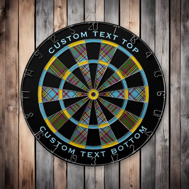 Clan Anderson Tartan Dart Board Dartscheibe (Von Creator hochgeladen)