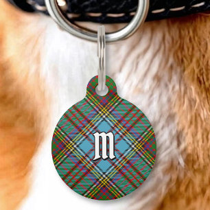 Clan Anderson Tartan Pet ID Tag Haustiermarke