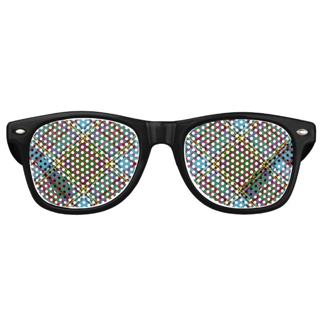 Clan Anderson Tartan Retro Sonnenbrille (Vorderseite)