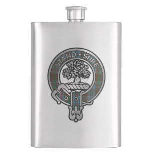 Clan Anderson Wappen & Tartan Flachmann