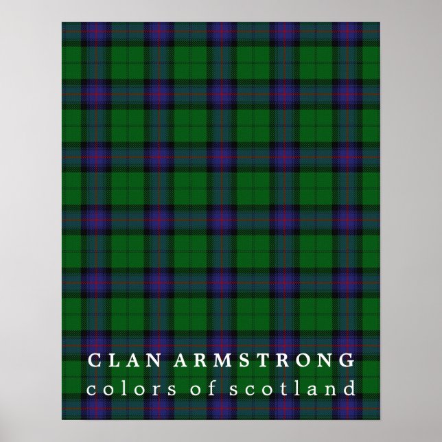 Clan Armstrong Colors of Scotland Tartan Poster (Vorne)