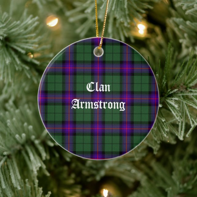Clan Armstrong Modern Tartan Keramik Ornament (Baum)