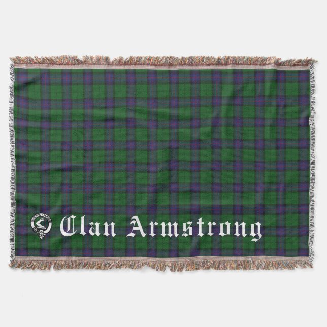 Clan Armstrong Tartan Decke (Vorderseite)