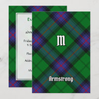 Clan Armstrong Tartan Einladung