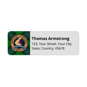 Clan Armstrong Tartan Étiquette