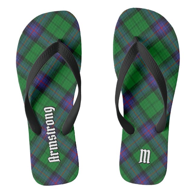 Clan Armstrong Tartan Flip Flops (Fußbett)