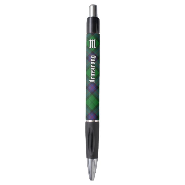 Clan Armstrong Tartan Pen Kugelschreiber (Vorderseite Vertikal)