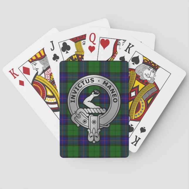 Clan Armstrong Tartan Wappen Spielkarten (Rückseite)