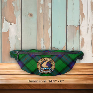 Clan Armstrong Wappen über Tartan Bauchtasche