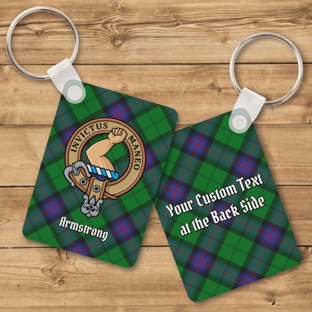 Clan Armstrong Wappen über Tartan Schlüsselanhänge Schlüsselanhänger (Von Creator hochgeladen)