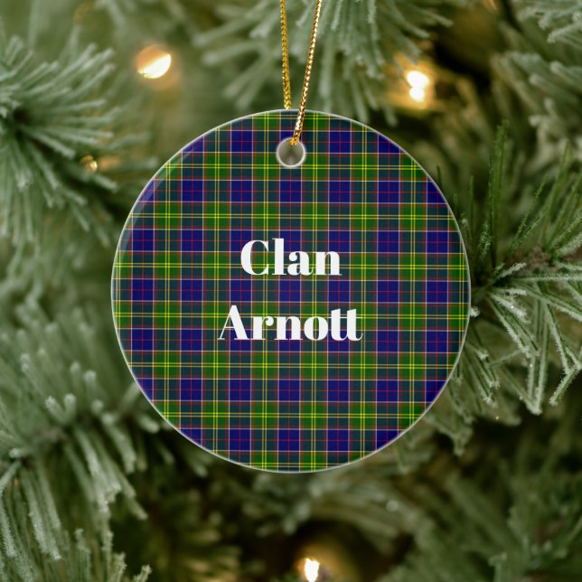 Clan Arnott Tartan Keramik Ornament (Baum)