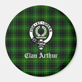 Clan Arthur / MacArthur Wappen & Tartan Magnet