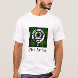 Clan Arthur Wappen Abzeichen & Tartan T-Shirt