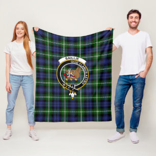 Clan Baillie Tartan Karo Fleecedecke