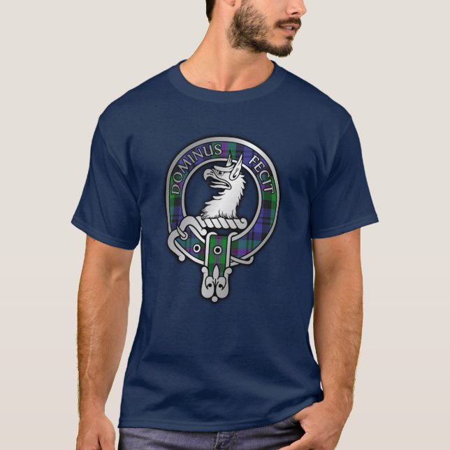 Clan Baird Crest & T-Shirt Tartan (Devant)