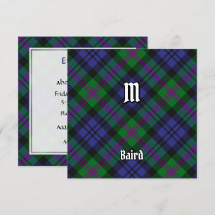 Clan Baird Tartan Einladung