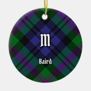 Clan Baird Tartan Keramik Ornament