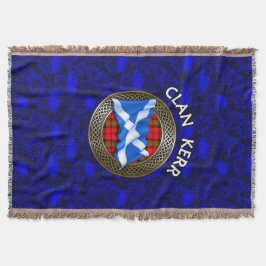 Clan Baird Tartan Knot & Flag Decke