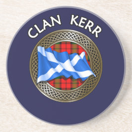 Clan Baird Tartan Knot & Flag Getränkeuntersetzer