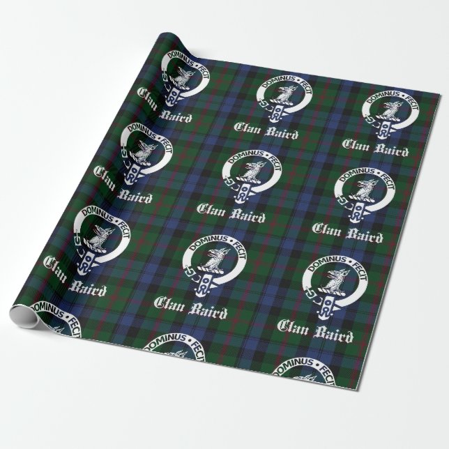Clan Baird Tartan Wappen Wrapping Paper Geschenkpapier (Ungerollt)