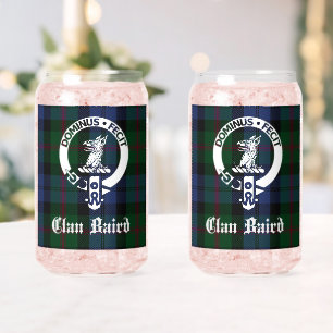 Clan Baird Wappen Abzeichen & Tartan Dosenglas