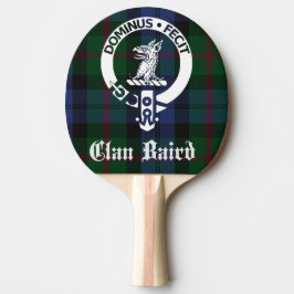 Clan Baird Wappen Abzeichen & Tartan Tischtennis Schläger
