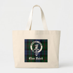 Clan Baird Wappen Tartan Jumbo Stoffbeutel