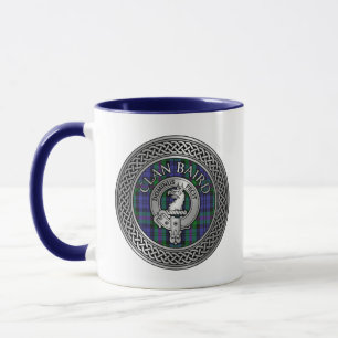 Clan Baird Wappen & Tartan Knot Tasse