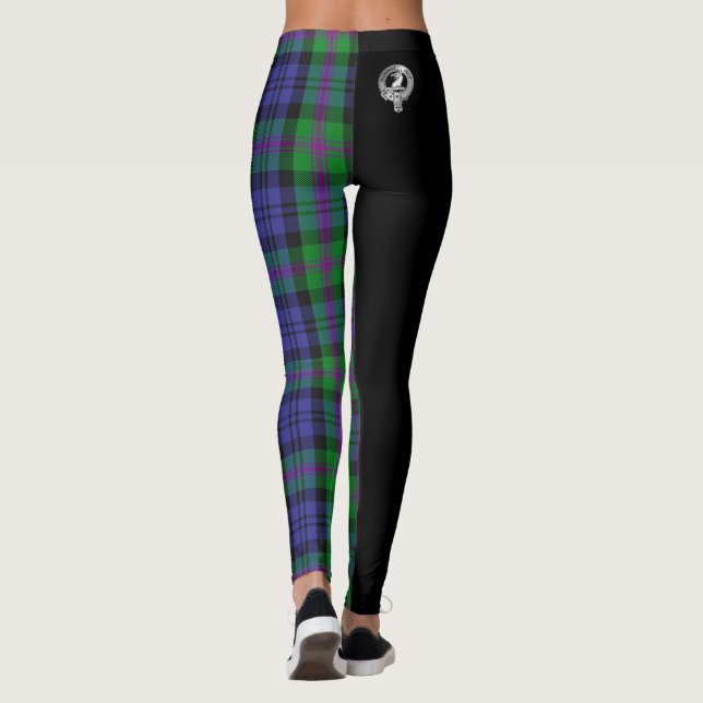 Clan Baird Wappen & Tartan Leggings (Rückseite)