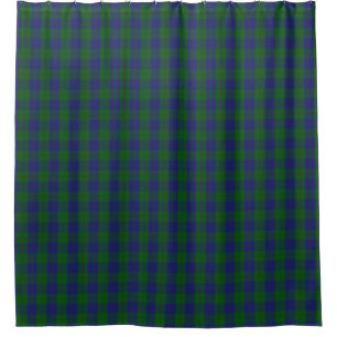 Clan Barclay Jagd auf grünen und blauen Tartan Duschvorhang