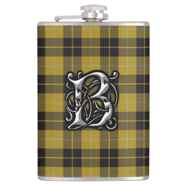 Clan-Barclay-Kleidertartan-alte Schottland-Flasche Flachmann (Vorderseite)